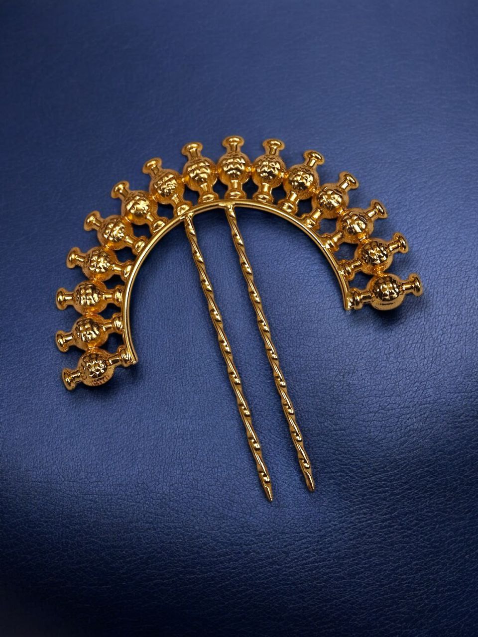 Handcrafted Gold Plated Juda Pin for Wedding Wear 1 Handcrafted Gold Plated Juda Pin for Wedding Wear