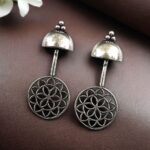 Silver Plated Stud Earrings | Traditional Ethnic Jewelry