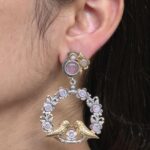 Elegant Two-Tone Bird Earrings | Flower Design Stone Work Best Traditional Jewelry