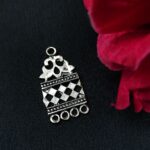 Ancient Art Inspired Antique Design German Silver Charm Raw Material