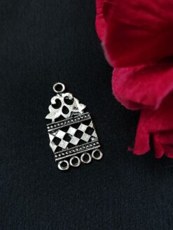 Ancient Art Inspired Antique Design German Silver Charm Raw Material