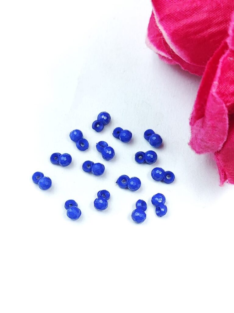 Small Blue Color Ghungroo for DIY Jewelry Making Raw Material Craft Supplies (15 piece)
