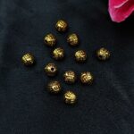Small Golden Beads for DIY Jewelry Making Raw Material Craft Supplies (12 piece)