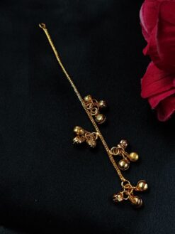 Traditional Kashmiri Earring Raw Material with Gold Plated Chain for Jewelry Making