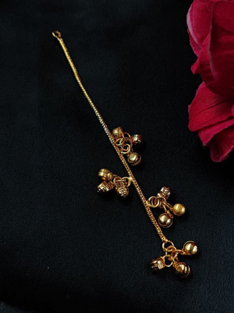 Traditional Kashmiri Earring Raw Material with Gold Plated Chain for Jewelry Making