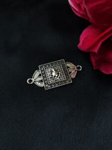 Ganesha Design Silver Plated Charm Raw Material for DIY Jewelry Making