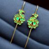 Handcrafted Peacock Meenakari Earcuff | Gold Plated Daily Wear Amazing Jewelry 11 Handcrafted peacock meenakari gold plated daily wear earcuff