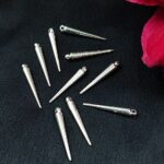 Hanging Long Spikes German Silver DIY Raw Material for Jewelry Making Craft Supplies (10 piece)