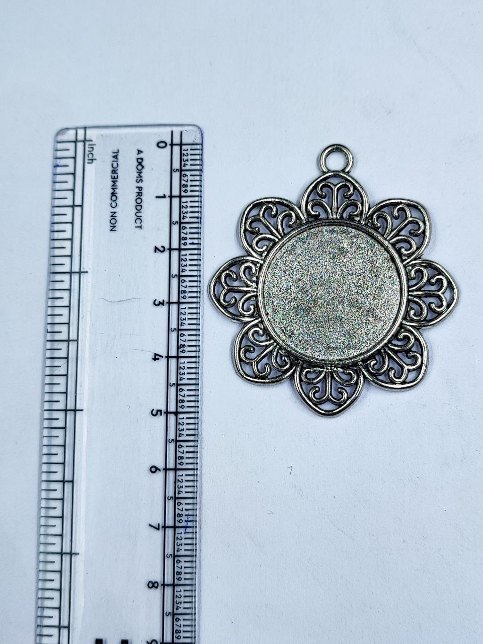 Flower Pendant German Silver DIY Jewelry Making Raw Material Handmade Craft Supplies 2 Flower Pendant German Silver DIY Jewelry Making Raw Material Handmade Craft Supplies - Image 2