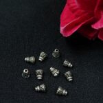 Antique Design Conical Shape German Silver DIY Raw Material for Jewelry Making Craft Supplies (10 piece)