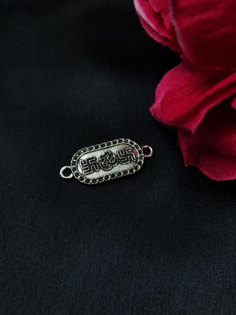 Swastik Design Charm Raw Material for DIY Jewelry Making