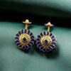 Traditional Gold Plated Bugadi Earrings | Elegant Stone Work Best Designer Jewelry 13 Gold plated traditional bugadi earrings with elegant stone work