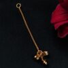 Kashmiri Earring Raw Material DIY Parts with Gold Plated Chain & Ghungroo for