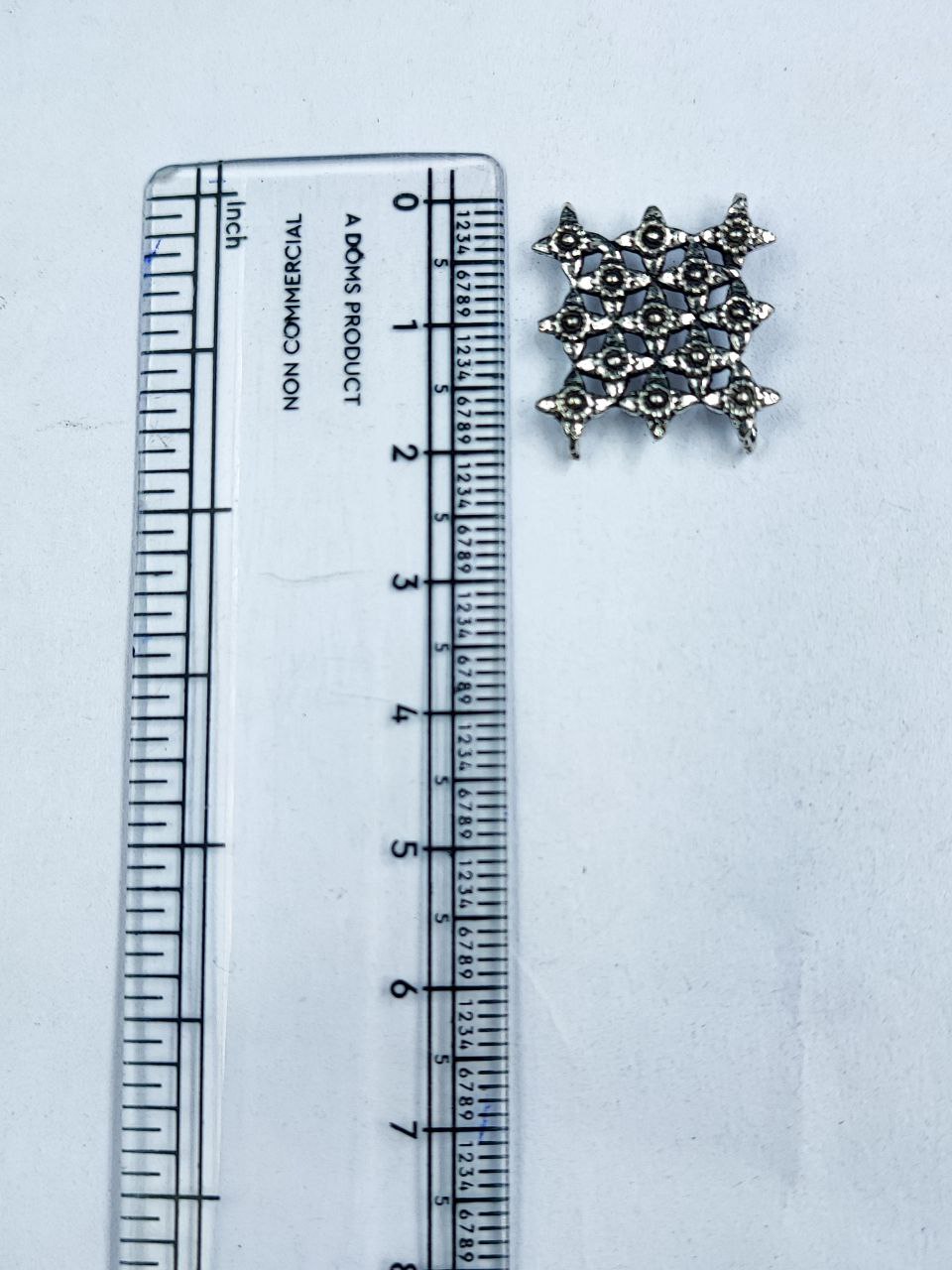 Jaali Work Charm German Silver Raw Material for DIY Jewelry 2 Jaali Work Charm German Silver Raw Material for DIY Jewelry - Image 2