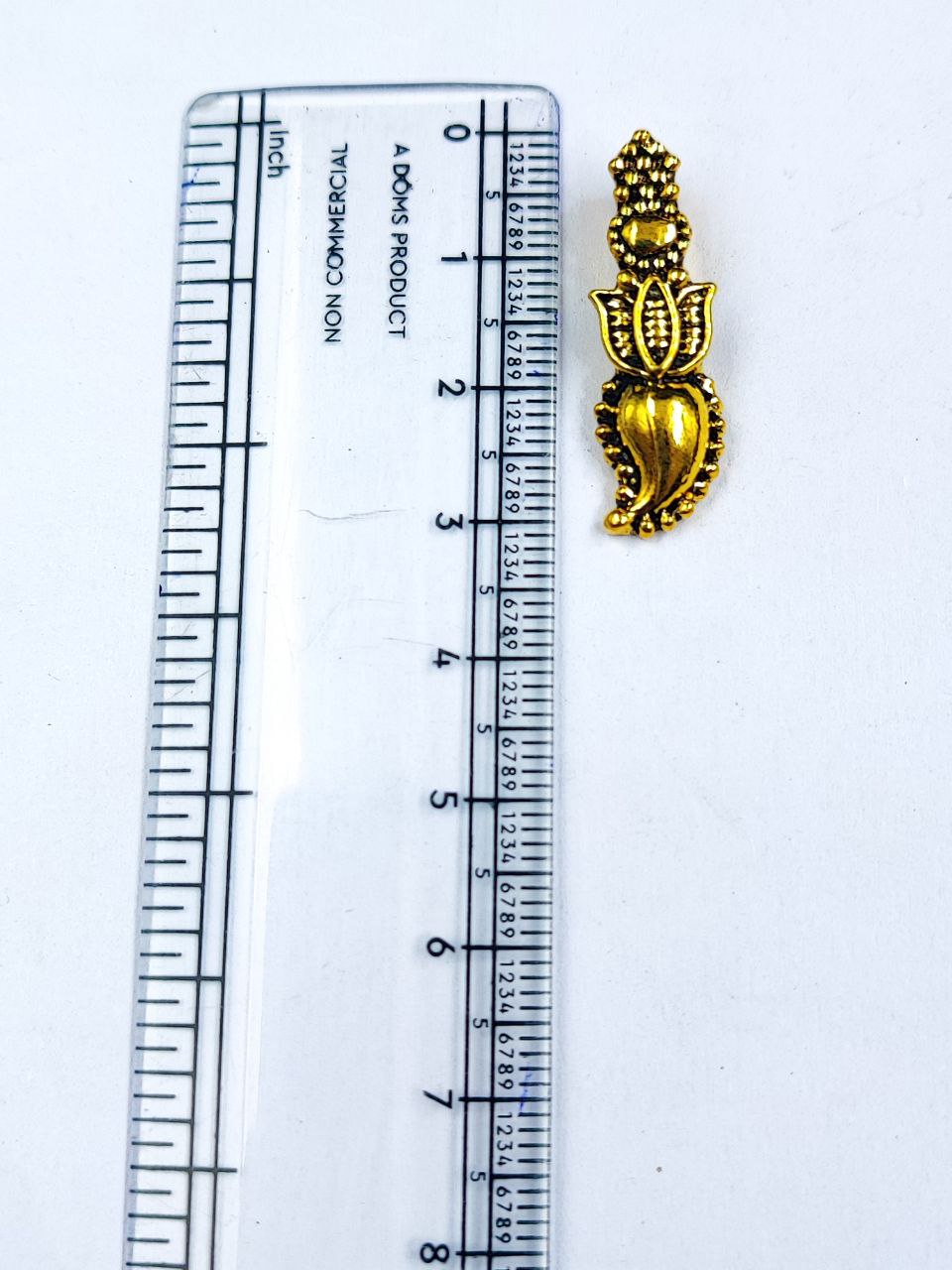 Gold Plated Lotus Design German Silver Charm Raw Material for DIY Jewelry Making 2 Gold Plated Lotus Design German Silver Charm Raw Material for DIY Jewelry Making - Image 2