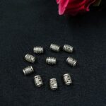 Ethnic Flower Design German Silver DIY Raw Material for Jewelry Making Craft Supplies (10 piece)