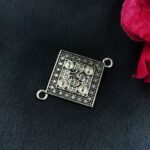 Religious OM Design German Silver Charm with Traditional Art Raw Material