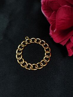 Gold Plated German Silver Earring Charm Raw Material for DIY Jewelry Making