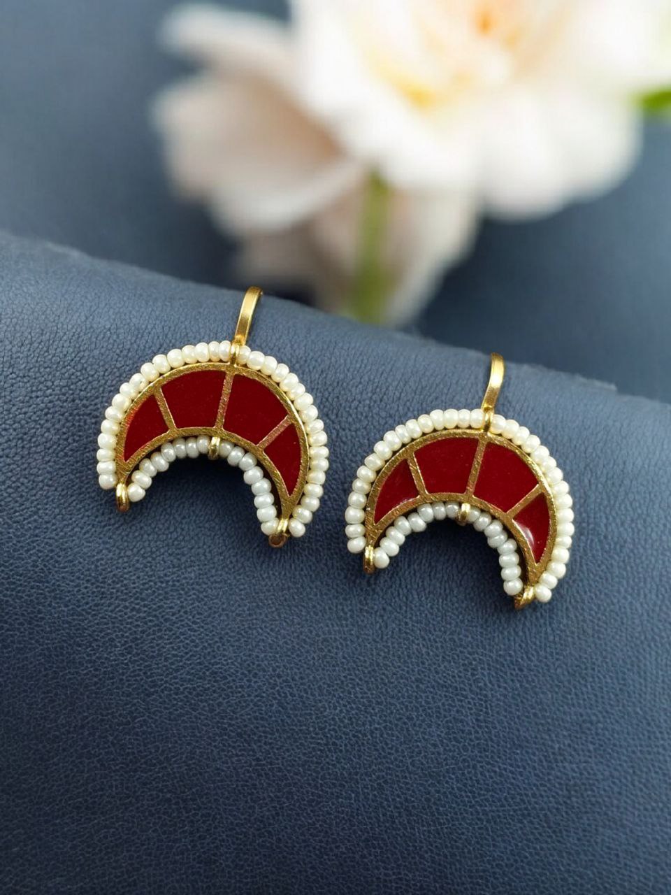 Radiant Golden Moon Bugadi Earrings for Ethnic Elegance 8 Golden Moon Bugadi Earrings traditional brass Maharashtrian ear jewelry