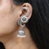 Oxidised jhumka Earcuff brass traditional statement jewelry for women