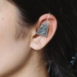 Oxidized Silver Plated Floral Art Earcuff | Perfect Traditional Jewelry For Girls