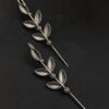 Boho leaf style silver replica oxidised earcuff statement earrings for girls