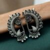 Silver Plated Peacock Earcuff for Women with Stylish Ethnic Design