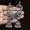 Stunning Oxidised Jhumka Earcuff with Elegant Traditional Statement Design 10 Oxidised jhumka Earcuff brass traditional statement jewelry for women