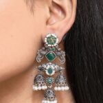Bulk 28 Stunning Peacock Two Tone Earrings with Elegant Premium Finish - "Green"