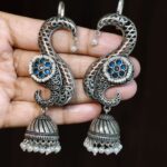 Bulk 168 Stunning Oxidised Jhumka Earcuff with Elegant Traditional Statement Design - "Green"
