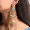 Premium Long Kashmiri Jhumka Earrings with Traditional Adorable Designs 12 Elegant Long Kashmiri Jhumka Earrings in antique gold finish