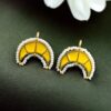 Radiant Golden Moon Bugadi Earrings for Ethnic Elegance 11 Golden Moon Bugadi Earrings traditional brass Maharashtrian ear jewelry