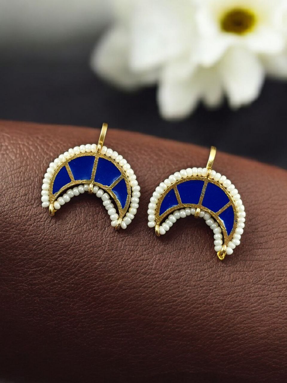 Radiant Golden Moon Bugadi Earrings for Ethnic Elegance 5 Golden Moon Bugadi Earrings traditional brass Maharashtrian ear jewelry