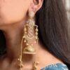 Premium Long Kashmiri Jhumka Earrings with Traditional Adorable Designs 14 Elegant Long Kashmiri Jhumka Earrings in antique gold finish