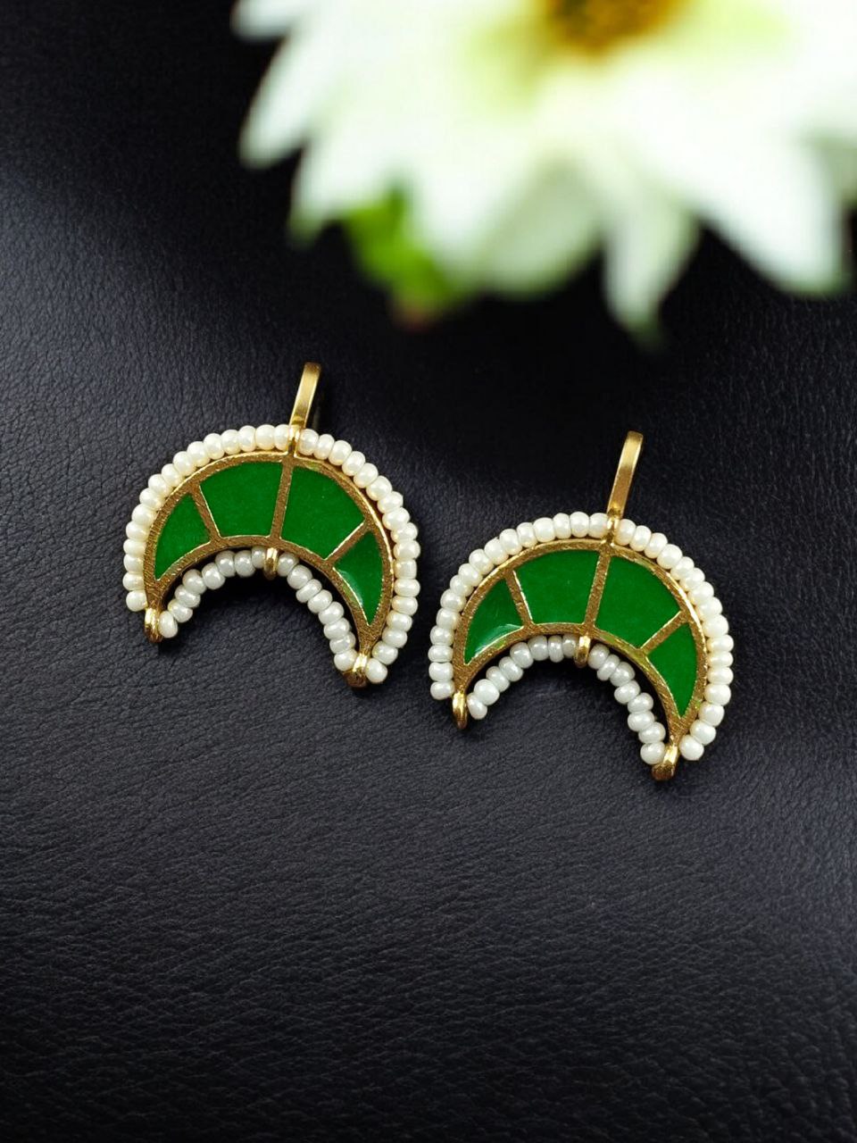 Radiant Golden Moon Bugadi Earrings for Ethnic Elegance 6 Golden Moon Bugadi Earrings traditional brass Maharashtrian ear jewelry