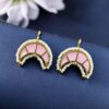 Radiant Golden Moon Bugadi Earrings for Ethnic Elegance 14 Golden Moon Bugadi Earrings traditional brass Maharashtrian ear jewelry