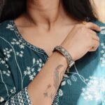 Bulk 186 Attractive Silver Replica Bracelet with Elegant Traditional Art Work - "Mint"