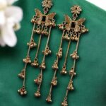 Bulk 150 Elegant Butterfly Kashmiri Jhumka Earrings with Stunning Traditional Jewelry - "Black"