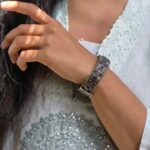 Elegant Silver Flower Bangle with Beautiful Floral Design for Women