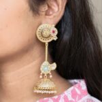Gold Plated Jhumka Earring with Traditional Awesome Ethnic Design