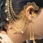 Bulk 94 Elegant Floral Art Non Piercing Kashmiri Jhumka for Women | Beautiful Gift For Her - "Yellow"