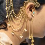 Elegant Floral Art Non Piercing Kashmiri Jhumka for Women | Beautiful Gift For Her - "Aqua"
