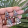 Elegant Leaf Design Jhumka Earrings – Stunning Traditional Partywear Jewelry 10 Elegant Leaf Design Jhumka Traditional Oxidized Brass Earrings for Women