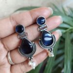 Bulk 8 Elegant Vintage Drop Earring – Timeless Stunning Antique Style Jewelry for Women - Blue