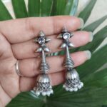 Bulk 114 Unique Silver Dangler Jhumka Earrings | Amazing Statement Earrings for Stylish Party Wear Look - "White"