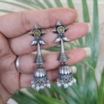 Bulk 122 Unique Silver Dangler Jhumka Earrings | Amazing Statement Earrings for Stylish Party Wear Look - "Yellow"