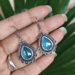 Bulk 74 Silver Drop Earring Beautiful Lightweight Jewelry For Everyday Style - "Aqua"