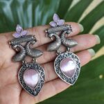 Bulk 54 Antique Peacock Earring With Amazing Traditional Design Detailing - ''BabyPink''