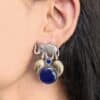 Traditional oxidized elephant studs earring stylish animal motif jewelry for women