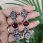 Bulk 8 Vintage Bird Earring with Artistic Amazing Antique Style Jewelry - "Red"
